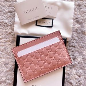 Authentic Gucci Pink Cardholder
